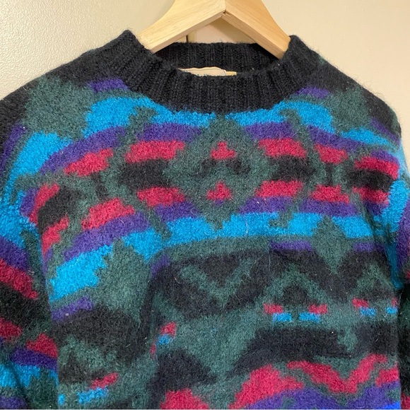 L.L. Bean Multicolor Patterned Sweater - Picture 2 of 5